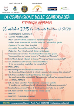 “La condivisione della genitorialità: strategie efficaci ” – La Spezia 16 Ottobre 2015