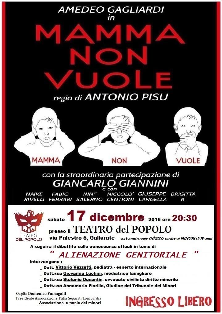 Sabato 17 dicembre - Proiezione del film Mamma non vuole